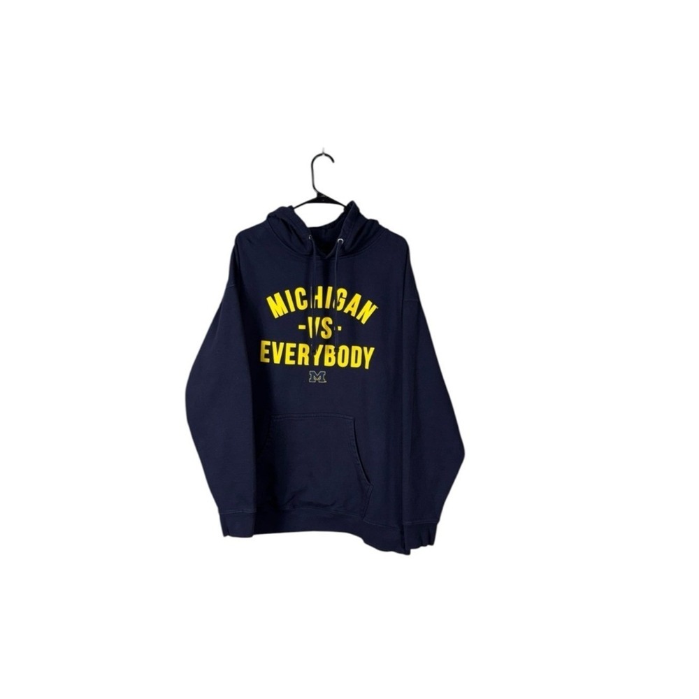Michigan Wolverines VS Everyone NCAA Pullover Hoodie Sweatshirt Football - Picture 2 of 5